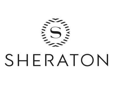 Sheraton logo featuring a stylised "S" above the name in bold lettering.